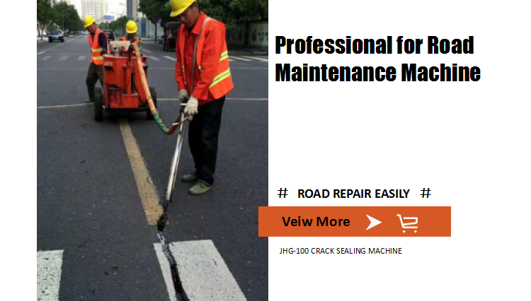 Crack sealing machine for repair asphalt road.